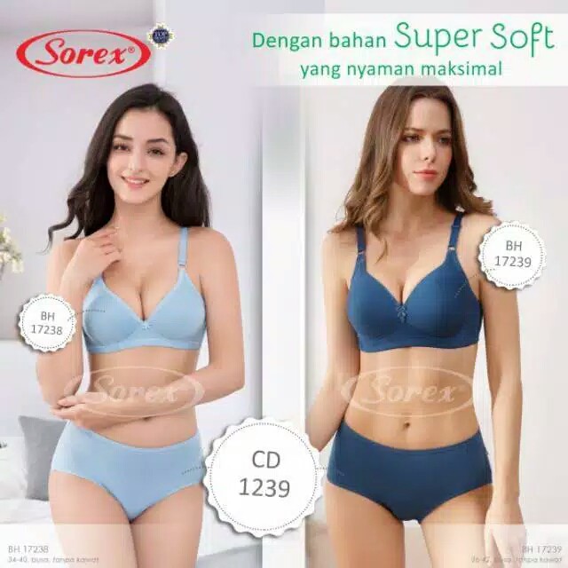 Bh Bra Sorex 17239 (Cup B-C) Super Soft | Bra Busa Tipis Tanpa Kawat | Basic |jyx