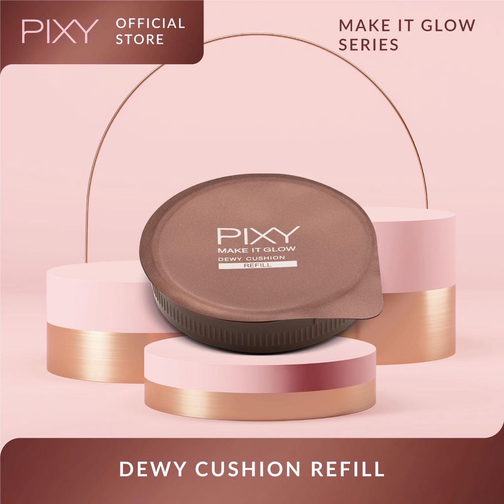 Pixy Make It Glow Dewy Cushion SPF 23 PA++ / Techno Fixed Matte Cushion - Pixy Cushion Halal Original BPOM