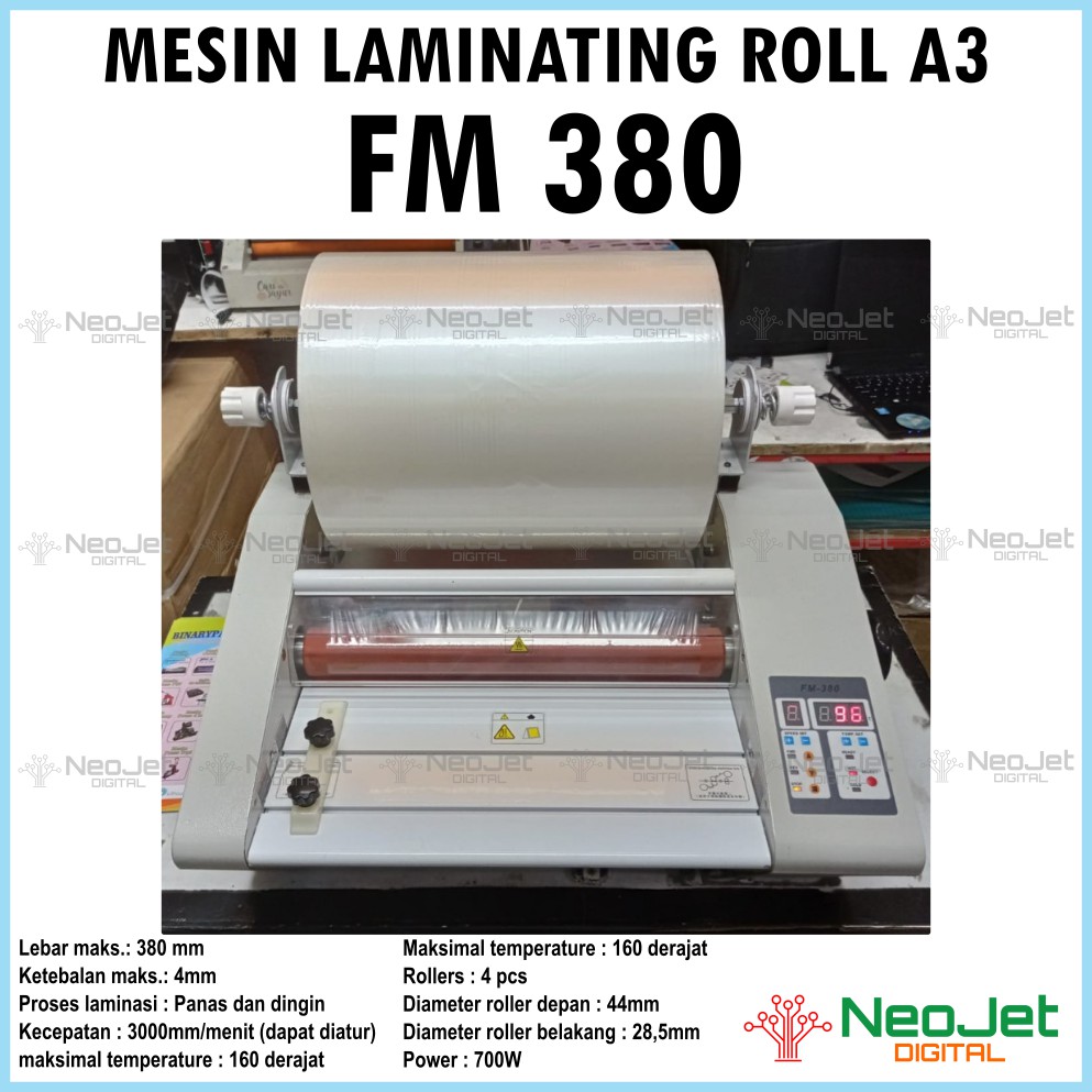 

Mesin Laminating Roll FM 380 FM380 Hot Roll Laminator Laminasi Panas