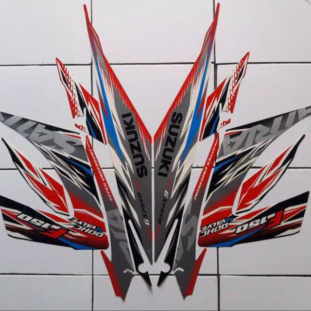 Striping Sticker Ori Suzuki Satria FU 150 Tahun 2013
