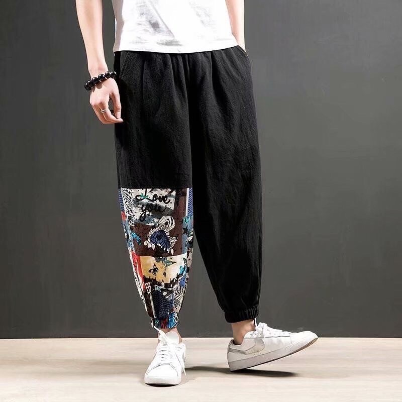 CELANA LINEN HAREM JOGGER IMPORT PRIA JEPANG ORIGINAL YUTAKA