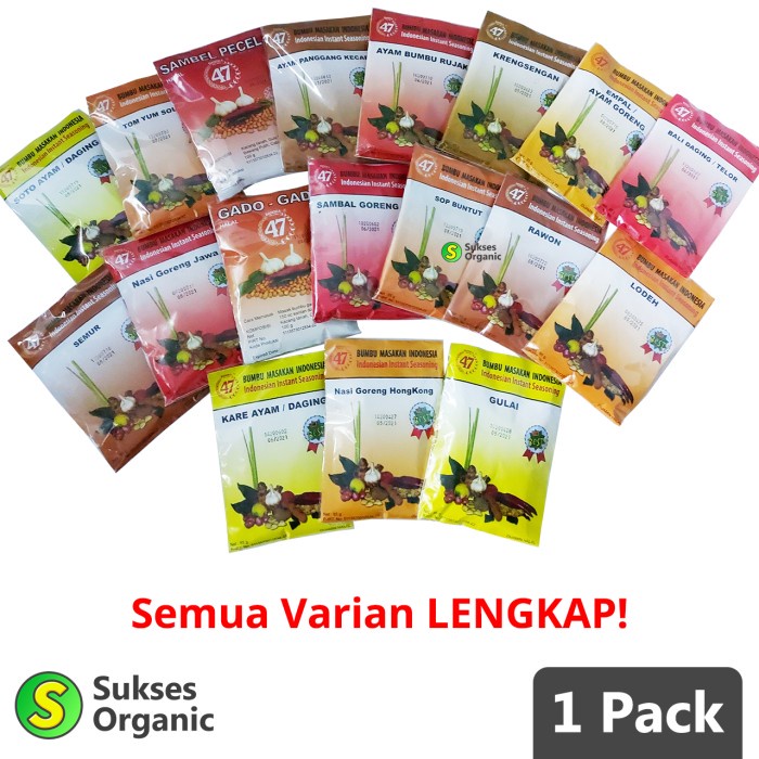 

Instan-Masak-Bumbu- Bumbu 47 Lengkap Masakan Nusantara Instan Non Msg Asli Malang - Bumbu Rujak