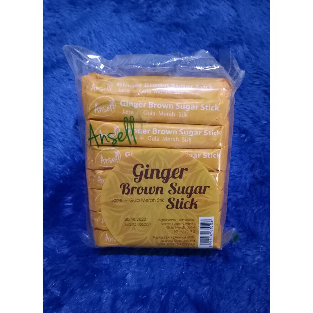 Serbuk Jahe Gula Merah / Ansell Ginger Brown Sugar Stick - Minuman Menyehatkan