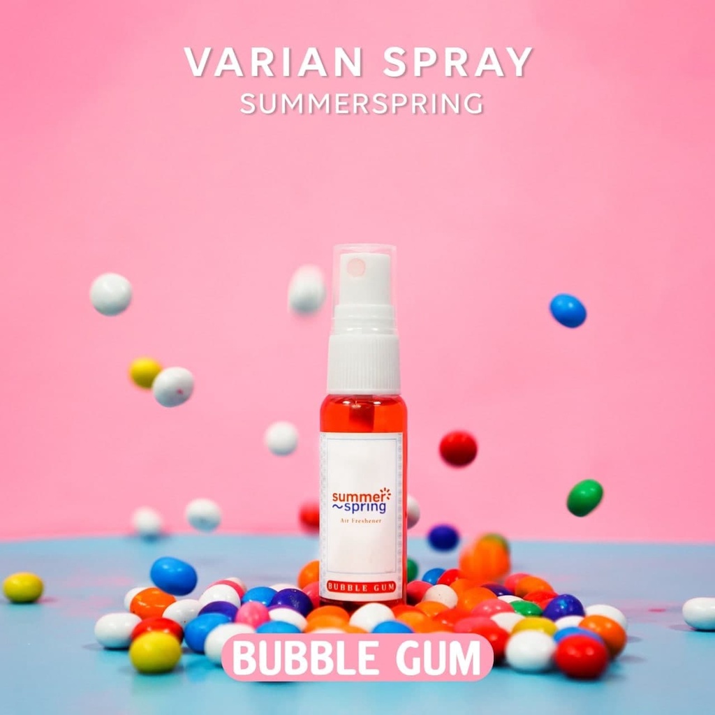 Parfum Mobil Pengharum Ruangan Pewangi Kamar Tidur Harum Summer Spring | Spray | Aroma Bubble Gum