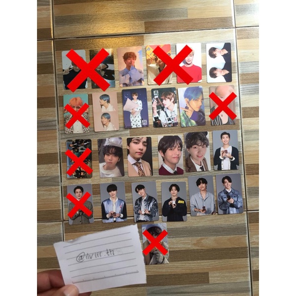 Photocard Taehyung HER, TEAR, PERSONA, BTSW, MOTS, SAMSUNG