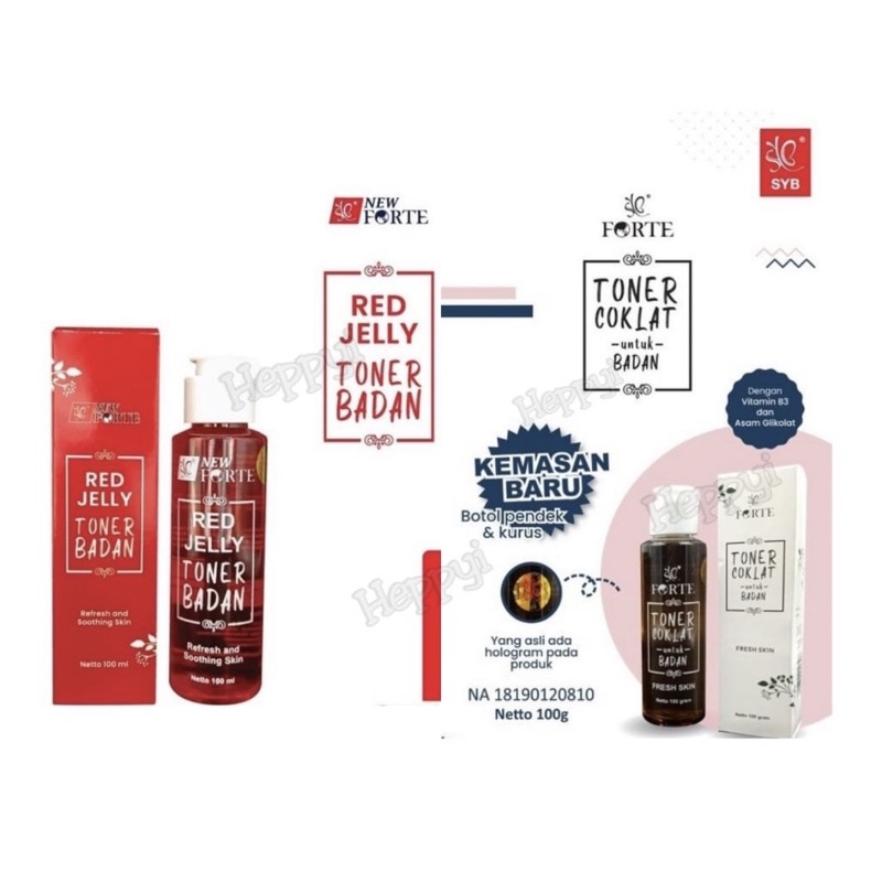 Jual SYB FORTE TONER BADAN COKLAT / RED JELLY 100 ML | Shopee Indonesia