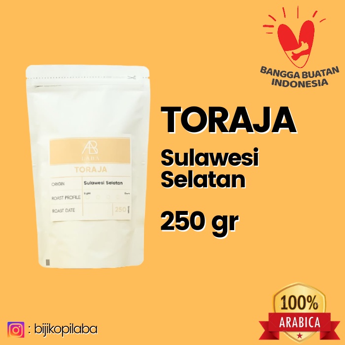 

Kopi Arabika TORAJA SULAWESI (250 gr) Single Origin Coffee Arabica
