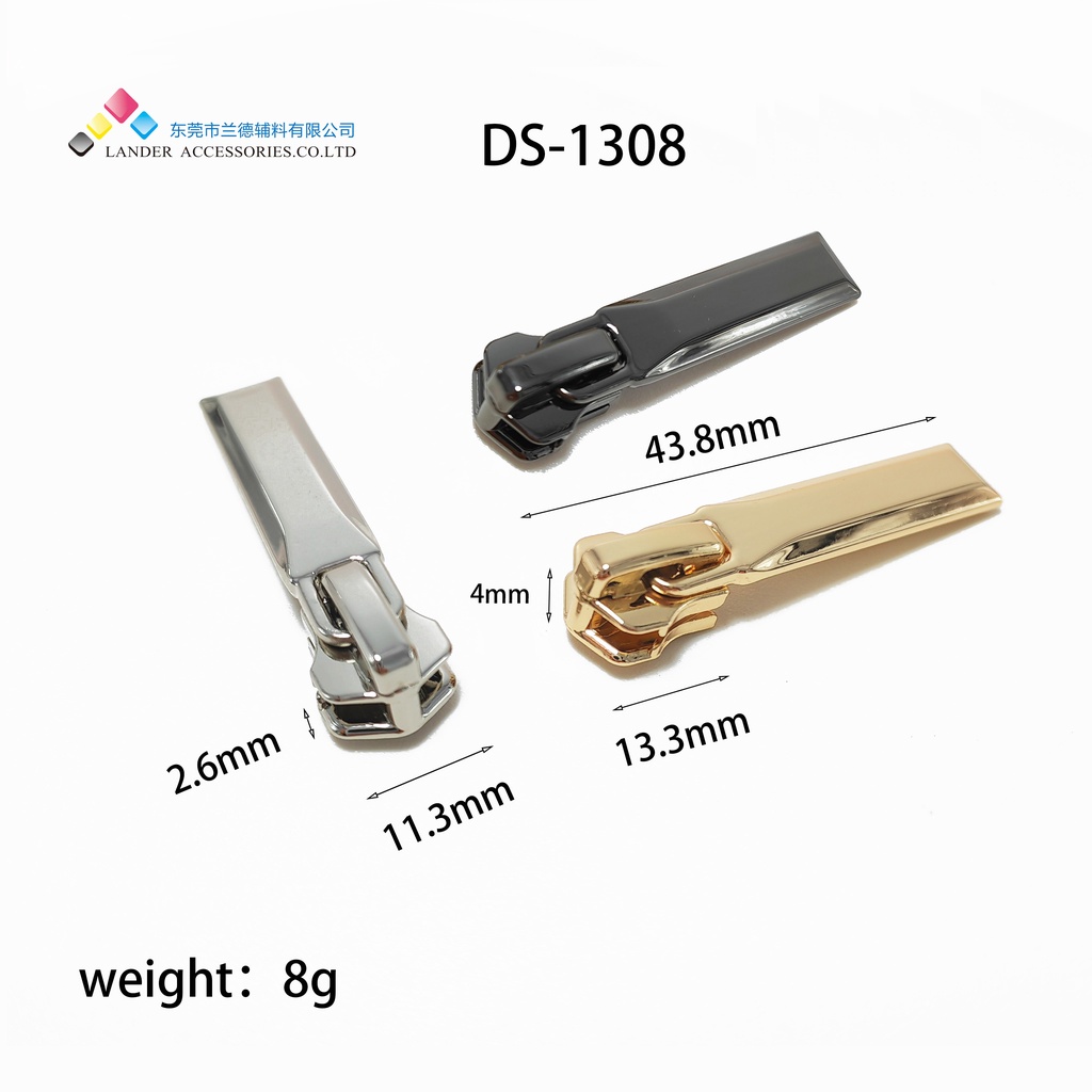Zipper Head Puller Kepala Resleting Gigi Rel Besi LANDER / Head Zipper / DS-1308 / #5