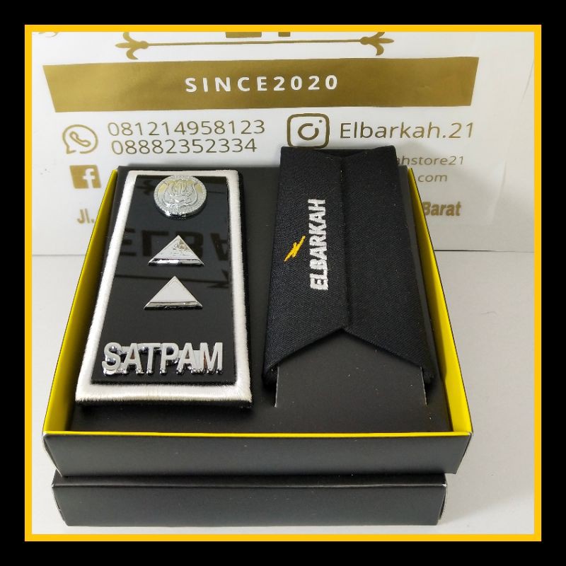 PANGKAT/ PDH SATPAM AKRILIK / pin mitra polri / wing satpam / lenca satpam / pin gada / monogram