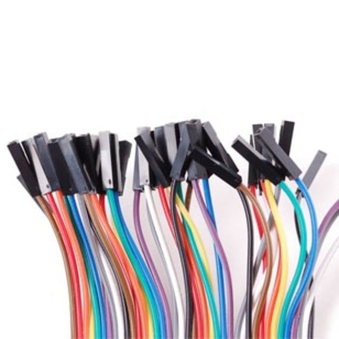 Eceran 1pc Kabel Jumper Female Female Pelangi Rainbow Cable Arduino