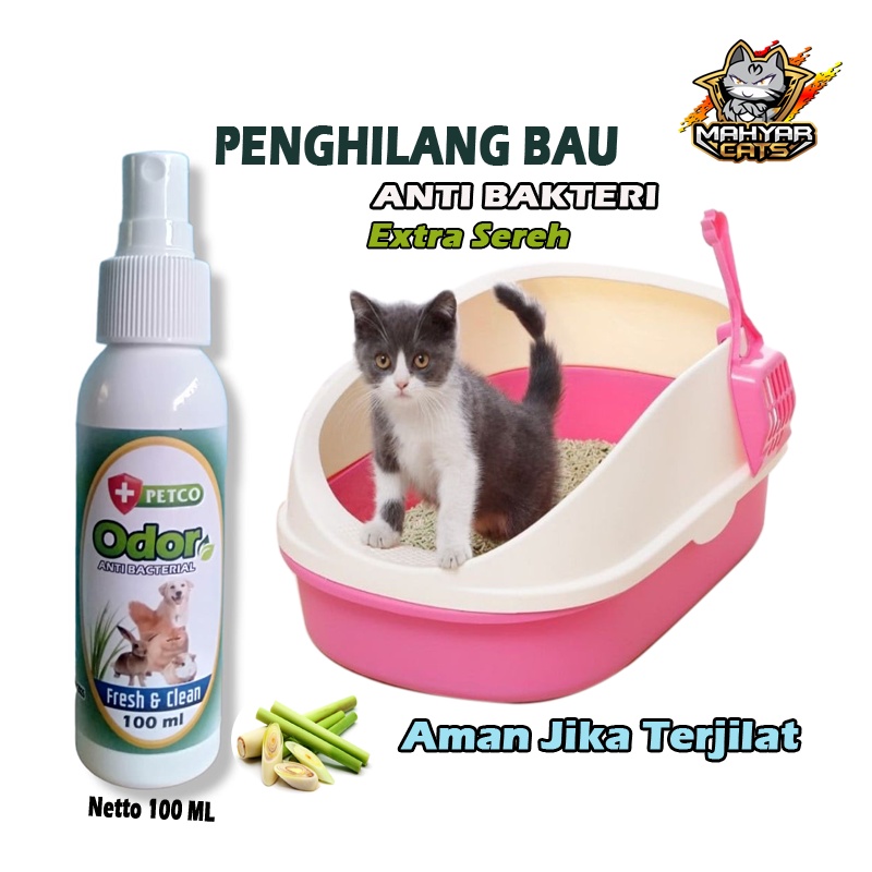 Penghilang bau kandang hewan anti bakteri penghilang bau pesing kucing