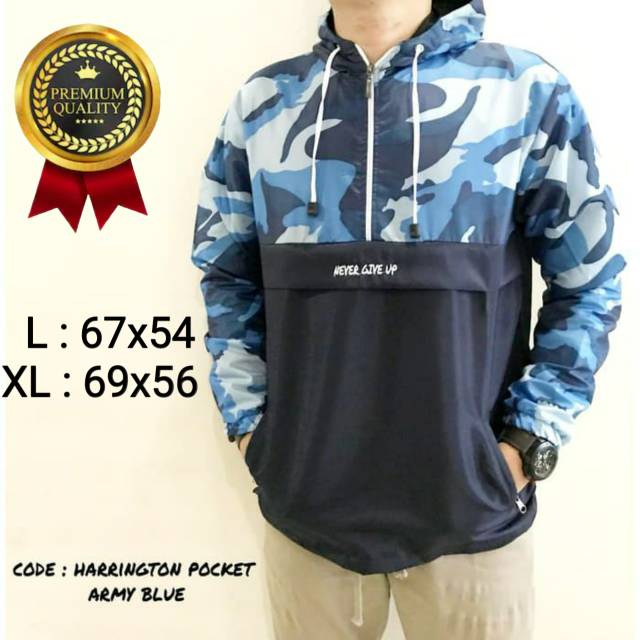 jaket harrington hoodie