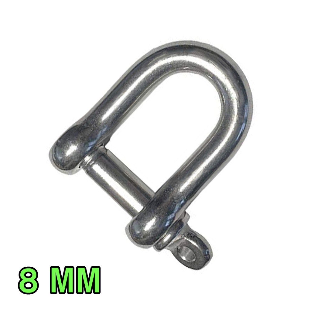 Segel D 8mm SS304 Shackle D 8mm Stainless Steel Sekel D 8mm D-Shackle