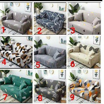 COVER SOFA SEATER sarung sofa elastis stretch elastic - FLAMINGGO BLUE