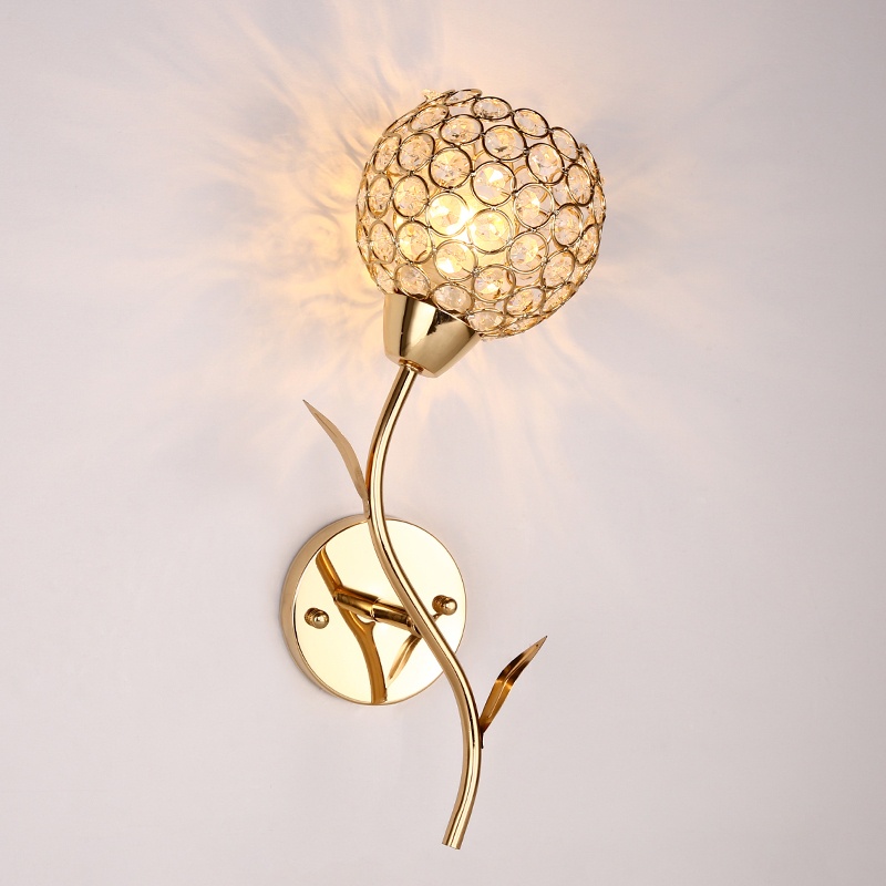 Lampu Dinding Kristal Gaya Modern Untuk Dekorasi Rumah Wall lamp E27