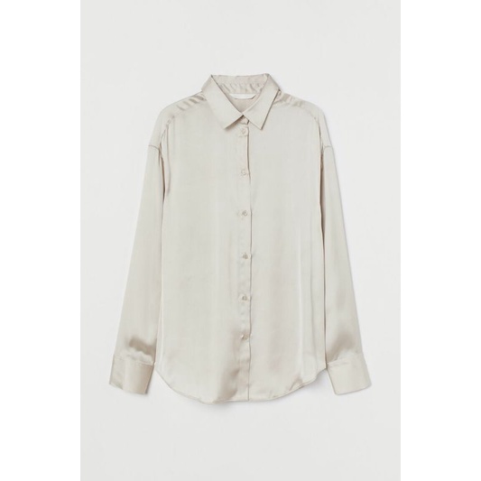 Blouse HM Satin - Kemeja Wanita Satin