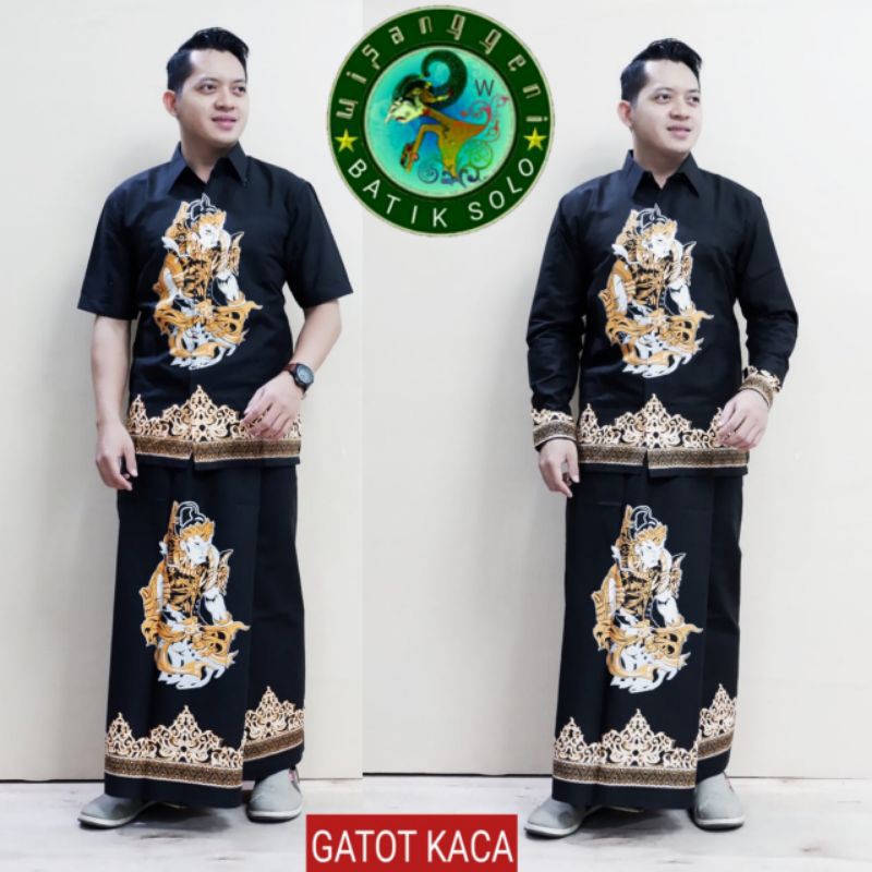 baju kemeja pria setelan sarung