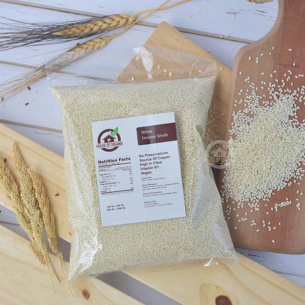 

PROMO WHITE SESAME SEEDS (BIJI WIJEN PUTIH) 250GR TERMURAH