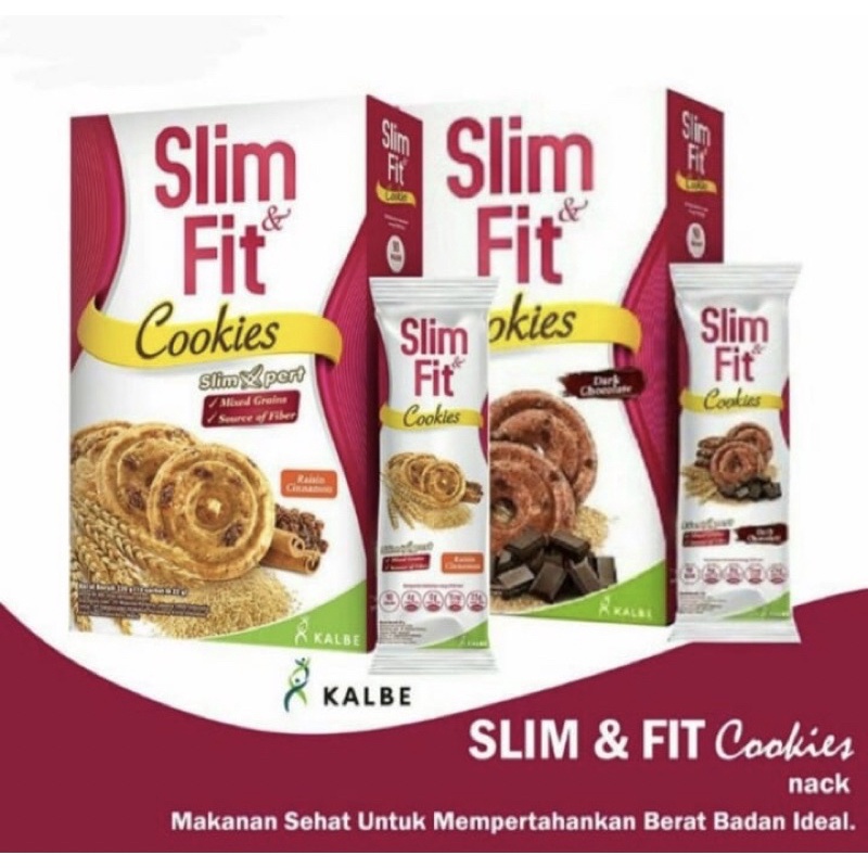 Slim and fit cookies per pcs 22 gram ( snack diet rendah kalori )
