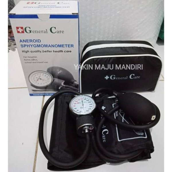 Tensimeter Aneroid Geneal Care Standar Tensi General Care GC Hitam MurahTensi Jarum General Care/Tensi Aneroid General Care/Tensi Jarum GC Transparan Tensimeter / Tensi Aneroid General Care HITAM