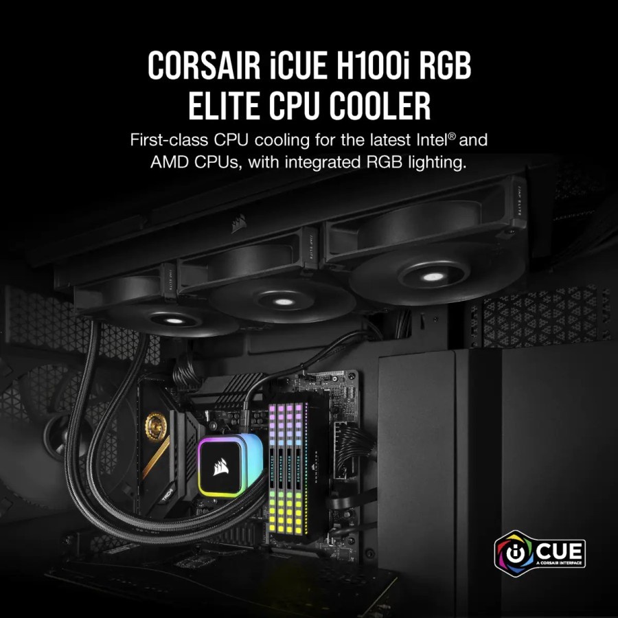 Corsair iCUE H100i RGB Elite Liquid CPU Cooler