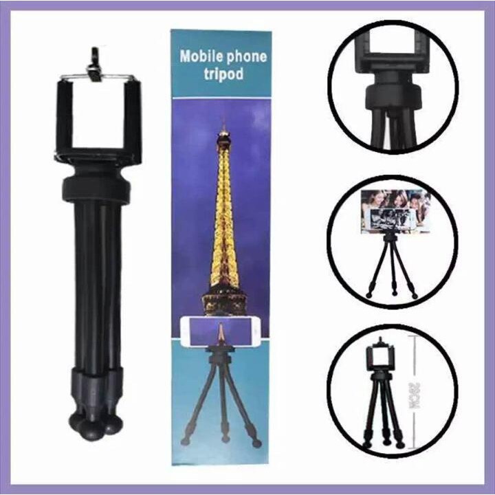 Tripod Eifel / Mini Tripod Stand Handphone Flexibel Free Holder U