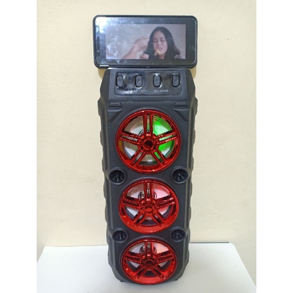 SPEAKER KARAOKE 3 TINGKAT SX-Y3006 ( FREE MIC + KABEL USB ) - SPEAKER Bluetooth TERBARU