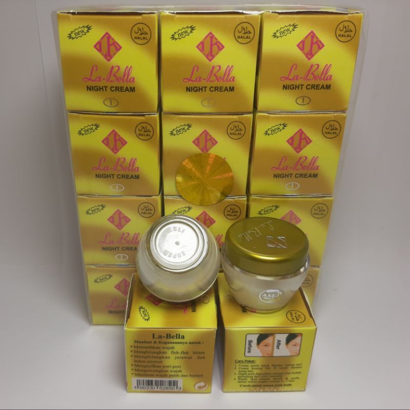 CREAM LABELLA NIGHT/ MALAM ORIGINAL LUSINAN