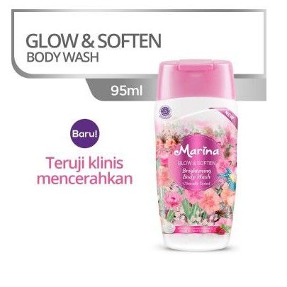 MARINA Brightening Body Wash Glow &amp; Soften Bottle 95ml