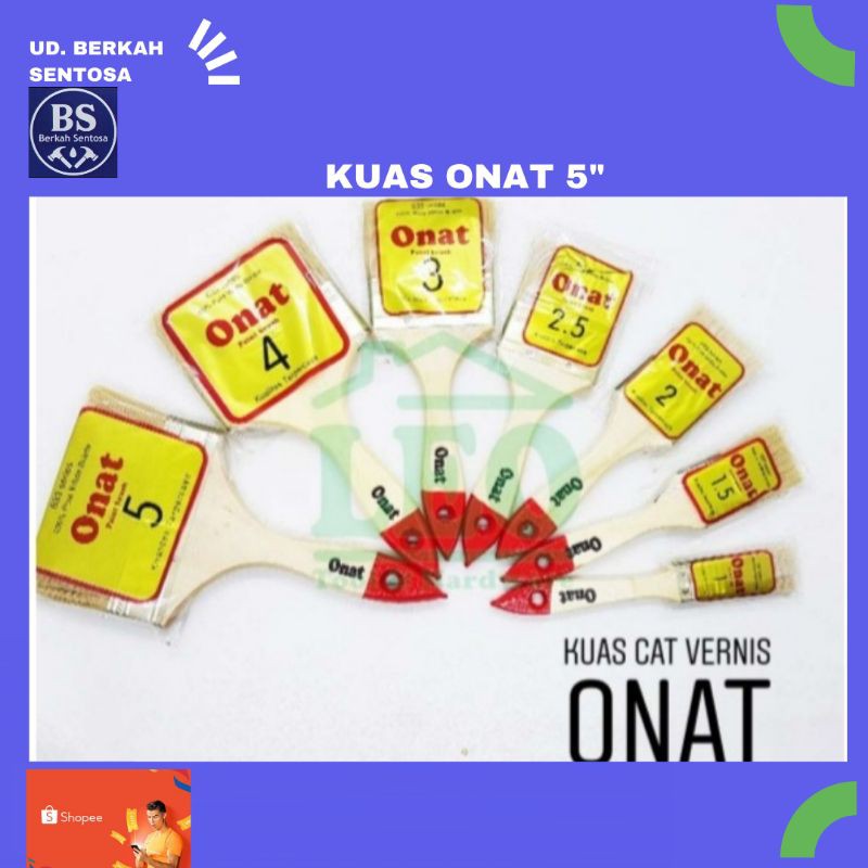 onat kuas 5 inch/kuas berkualitas