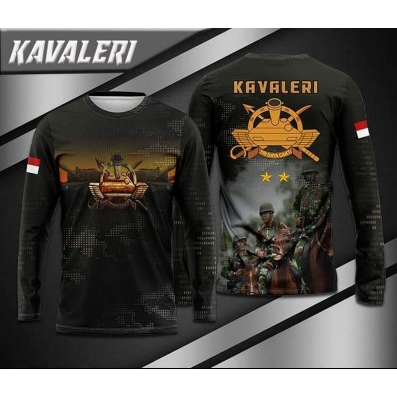 KAOS JERSEY PRIA KAVALERI TANGAN PANJANG TERMURAH TERPOPOLER