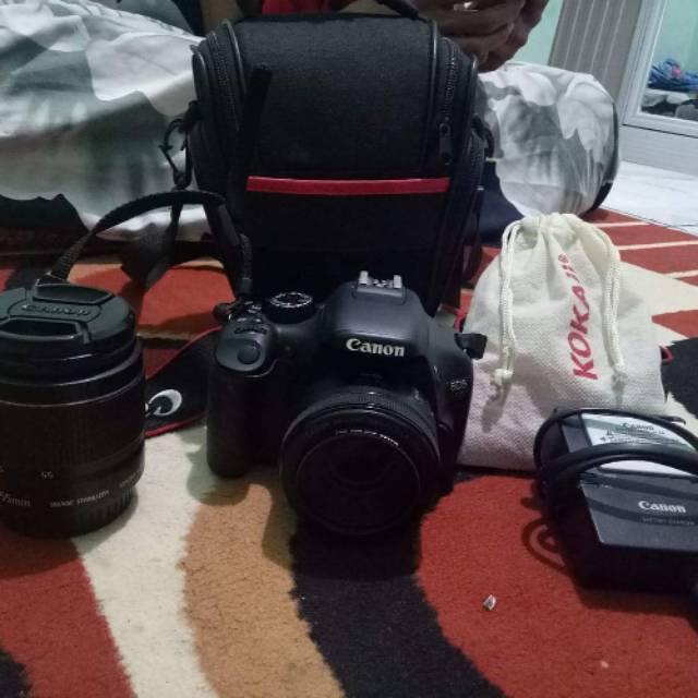 Kamera second canon 550D full set lensa 50mm Nego