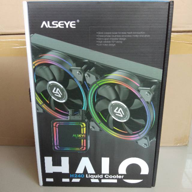 Alseye Halo H240 Liquid Cooler Fan RGB/CPU Cooler Fan Universal