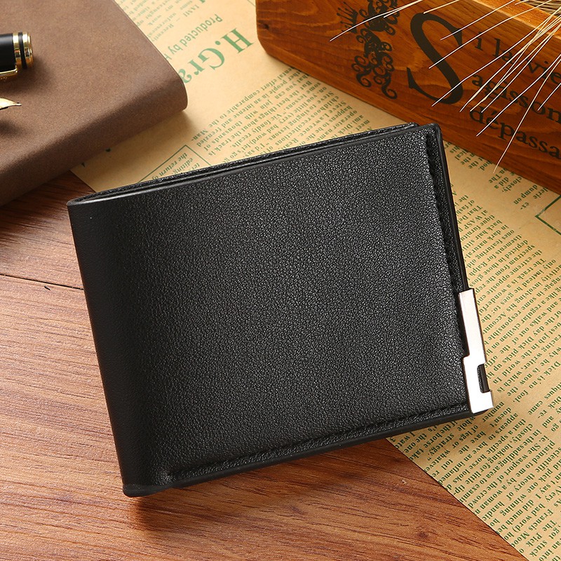 CYS Dompet Lipat Pria Kulit Pu Dompet Pria Murah Wallet Keren Elegan Trendy Murah D52