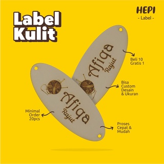 Image of Label Kulit Label Hijab Label Baju Kulit Sintetis Tambahan Murah Logo Brand Tambahan Murah