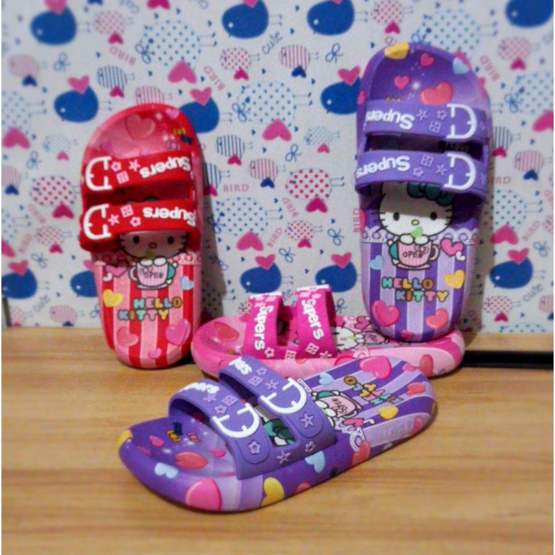 sandal anak cewek/sandal anak cewek katakter hello kitty