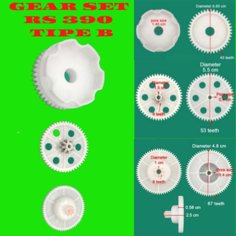 Jual Gear SET Dalam Gear Bok Tipe 390 B Shopee Indonesia
