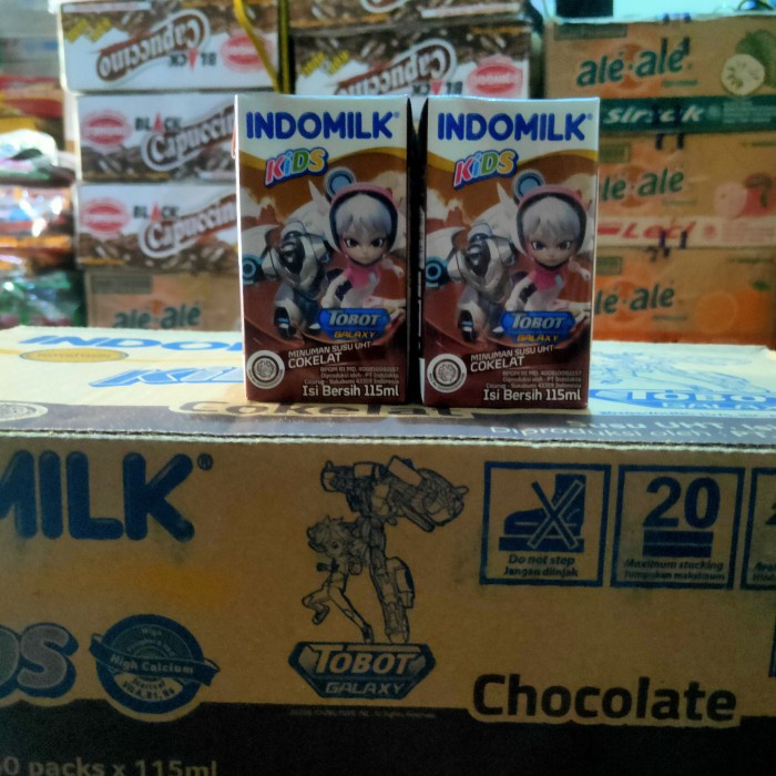 

susu indomilk kids 1 karton 115ml ( susu uht indomilk kids 115 ml ) - Coklat