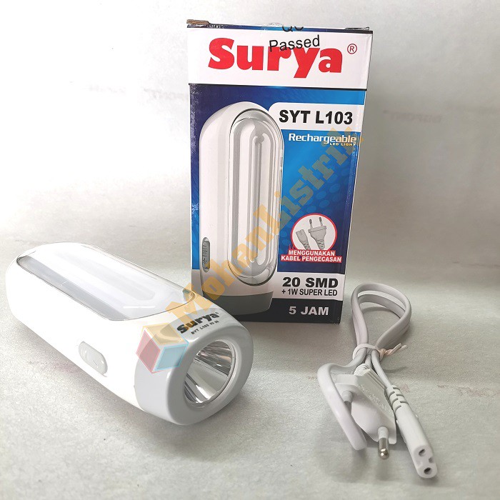 Lampu Senter Led Surya Charge SYT L101 Emergency