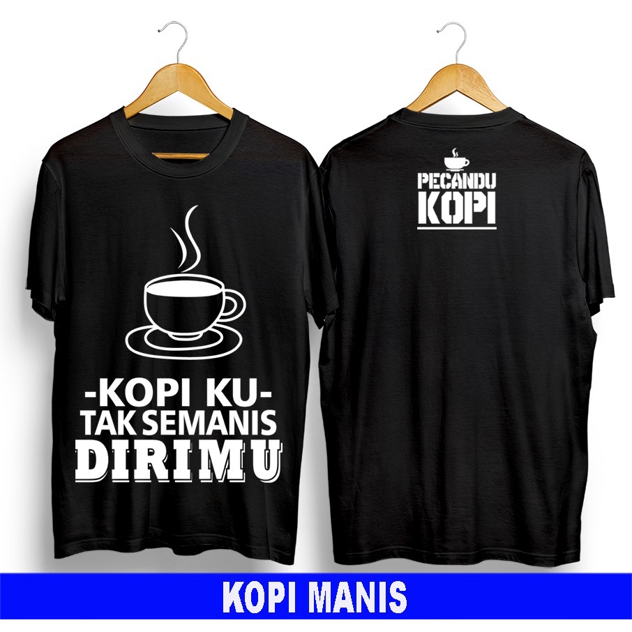 Kaos murah Kaos distro murah baju  distro pria t-shirt murah combed30s KOPI GELAS KECIL