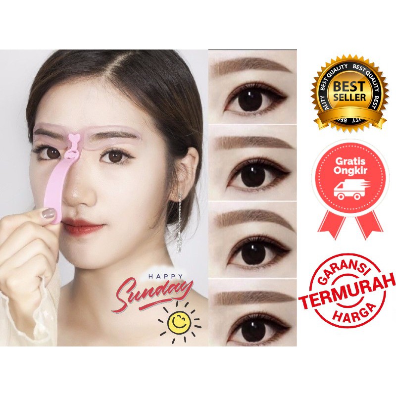 [8 IN 1] Cetakan Alis Murah / Eyebrow Template / Cetakan Membuat Alis / Cetak Eyebrow / Alis Cetakan