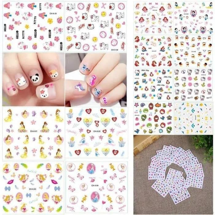Stiker Kuku Nail Art Cat Kuku Hiasan Kuku