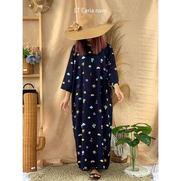 Daster Gamis / Daster 3/4 / Daster rayon premium /daster lengan panjang / daster motif kekinian