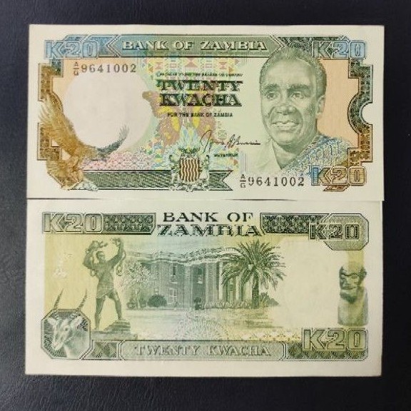 Uang Asing Zambia Pecahan 20 Kwacha