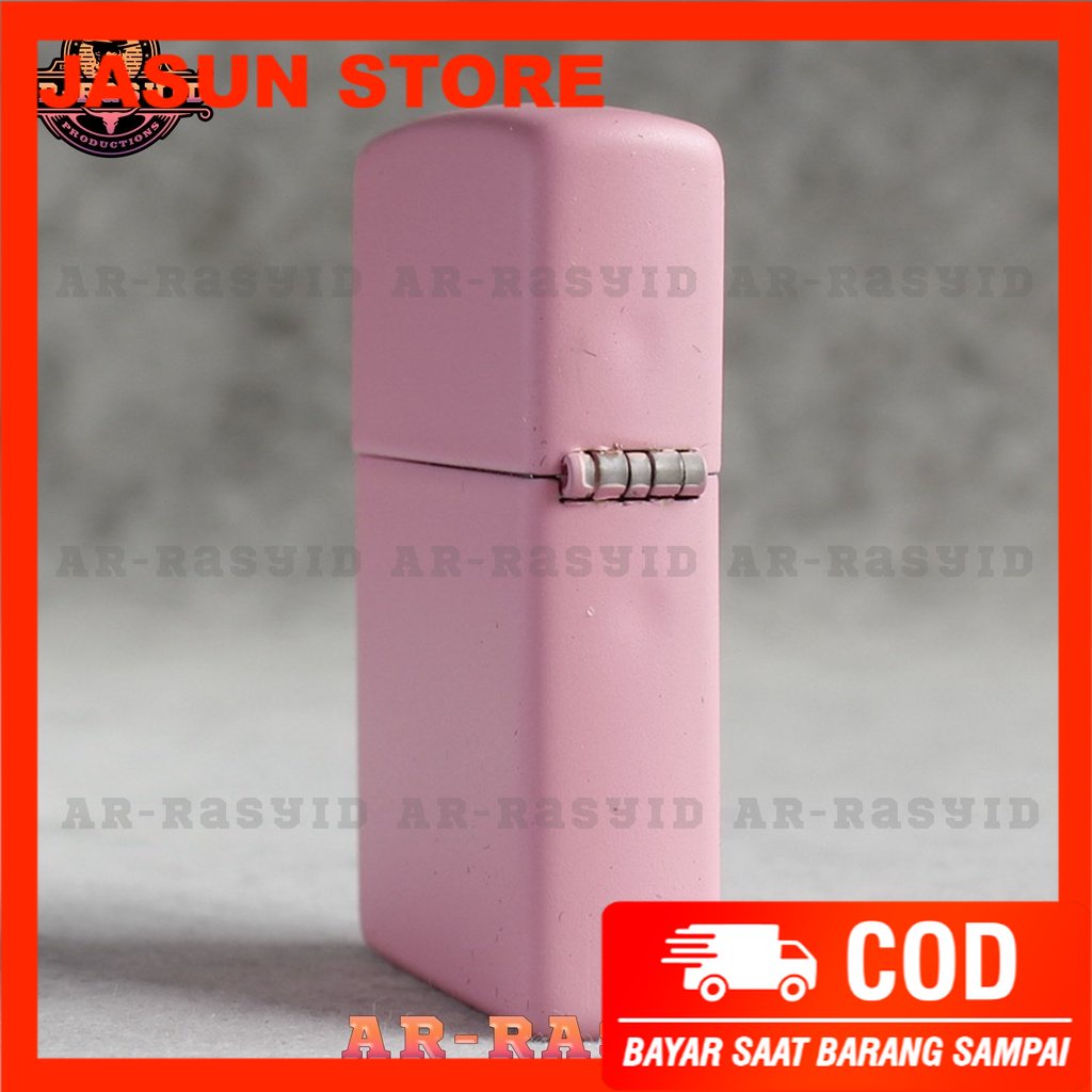 BISA COD! Korek Api Minyak Zippo Matte Pink Merah Muda Polos 238