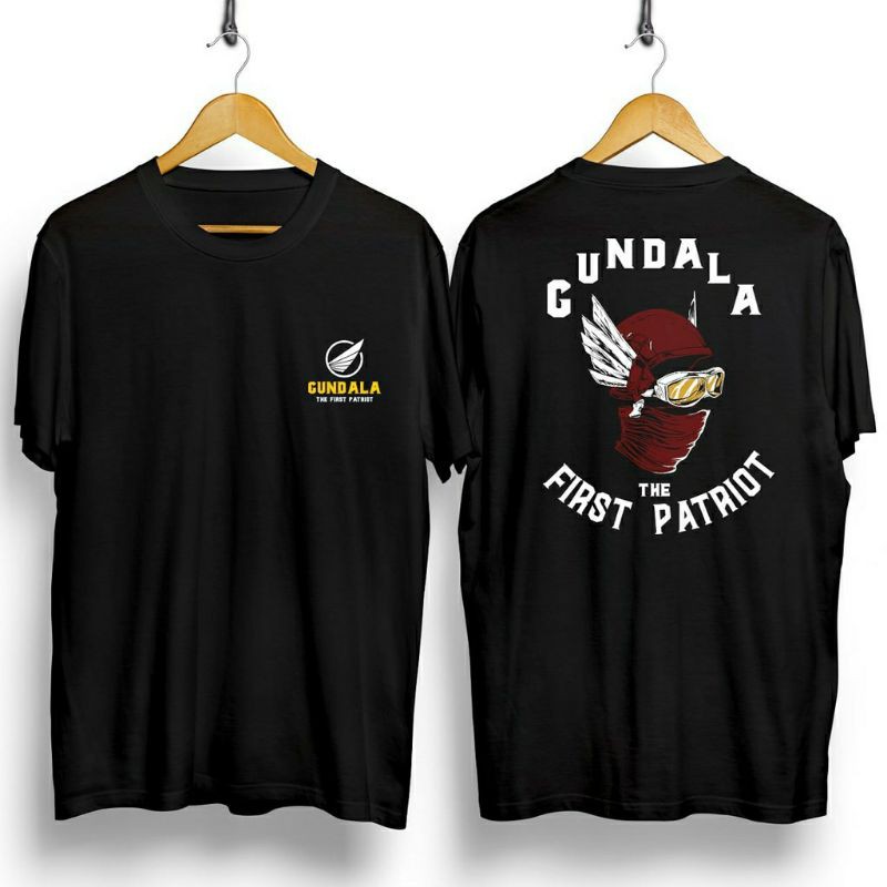 Fourfashion Kaos Pria Kaos Distro GUNDALA Black CN780