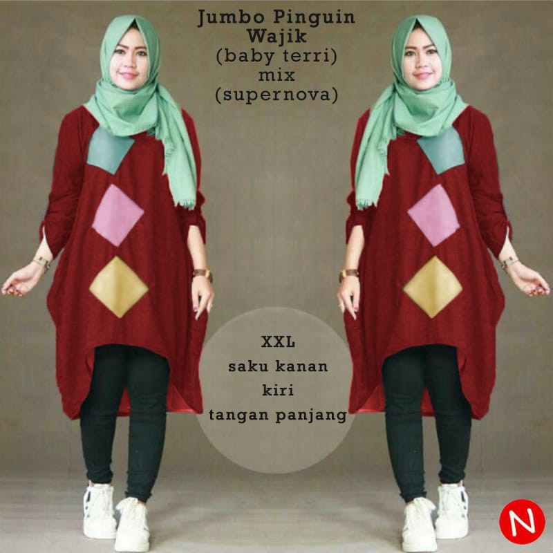 Promo Terbaru Tunik WAJIK JUMBO BIG SIZE, Baju kondangan
