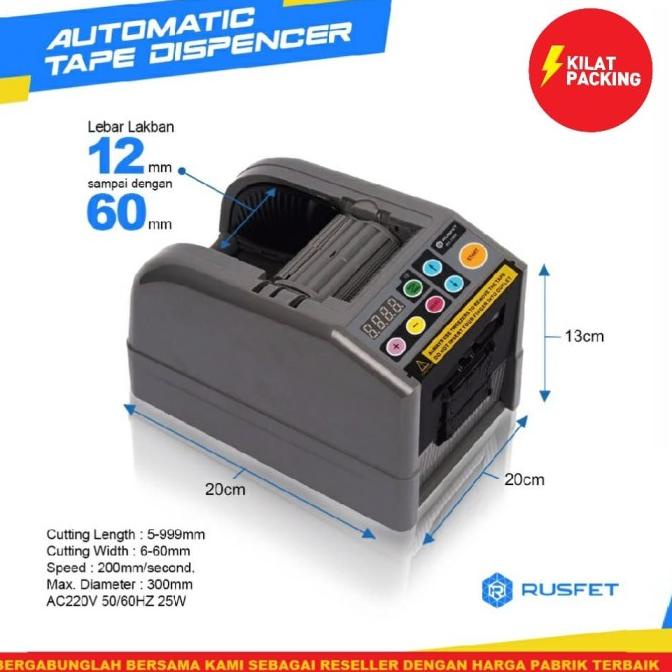 

[ varostore90 ] Automatic Tape Dispenser Pemotong Lakban Otomatis RUSFET