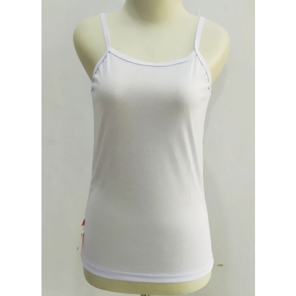 Tanktop wanita tali besar /Singlet wanita premium#Tanktop Jumbo Virtus#Promo-Putih tali kecil