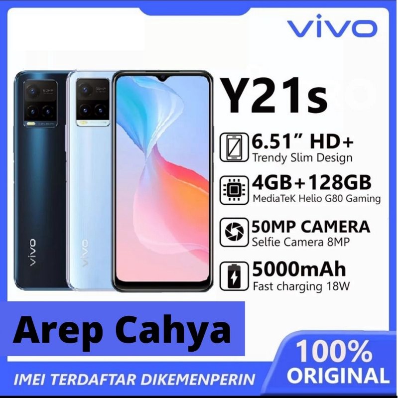 VIVO Y21s RAM 4+2 / 128  GARANSI RESMI BARU